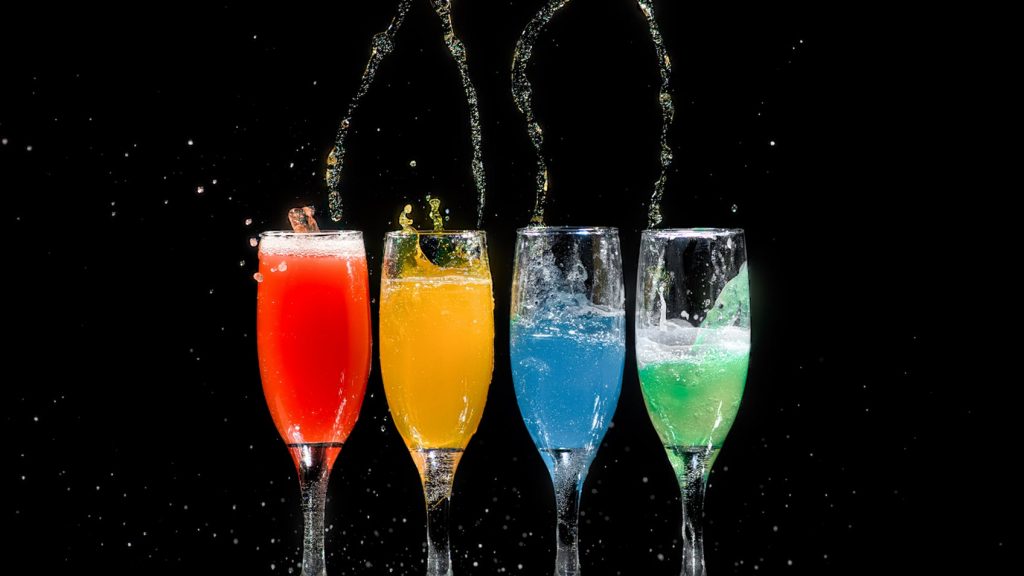 champagne flutes